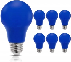 Led Blue Light Bulbs,A19 Light Bulbs with Medium Base,6 Pack