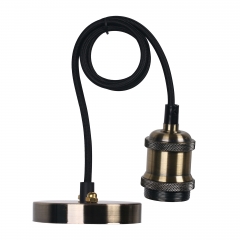 LOHAS Transitional One Light Mini Pendant from Edison Collection in Black Finish,2 Light