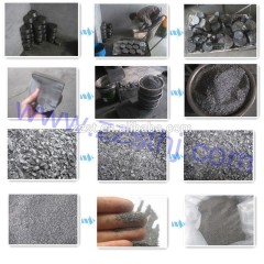 Crushed tungsten carbide grain