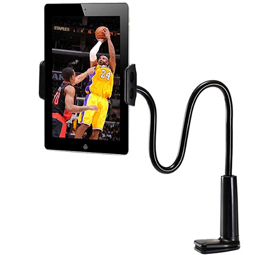 Long Arm Gooseneck Flexible Stand Tablet Clip Holder