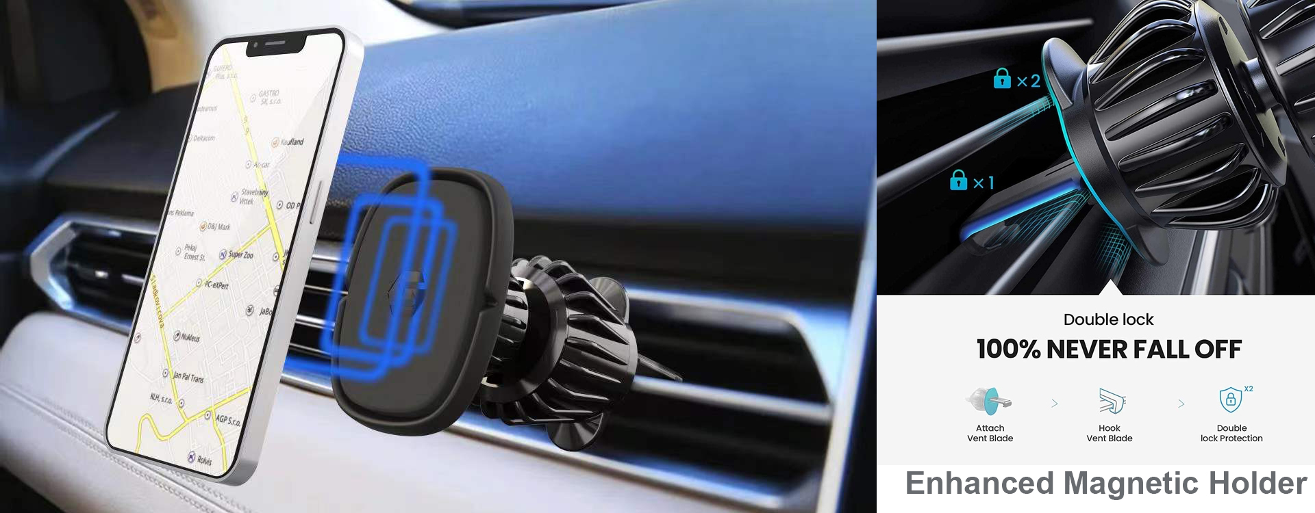 Universal Patented Magnetic Car Air Vent Mount