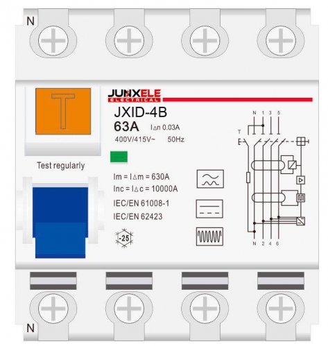 MODEL ID CLASS B RCCB RCD