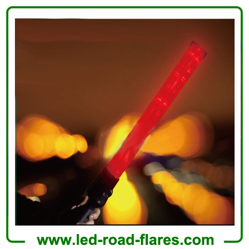 21 inches 54cm Red or Green LED Traffic  Wands Batons With Flashlight