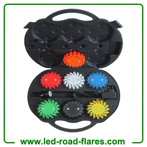 6-Pack Led Road Flares Rechargeable