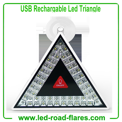 China Led Traffic Warning Triangles Manufacturers USB Rechargeable Flashing Led Warning Triangles