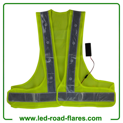 LED Safety Reflective Vest High-Visibility Reflective Led Safety Vest