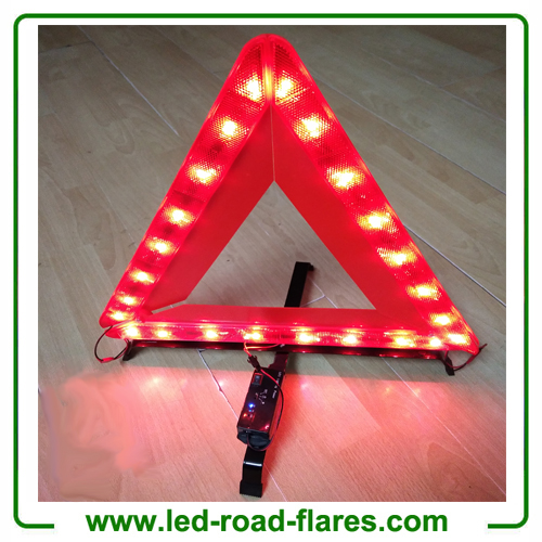 USB Rechargeable Auto Flashing Led Safety Warning Emergency Triangles