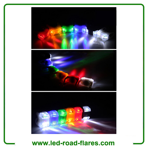 2 LED Bicycle Silicone Light Bike LED Decoration Light Warning Rear Front Lights
