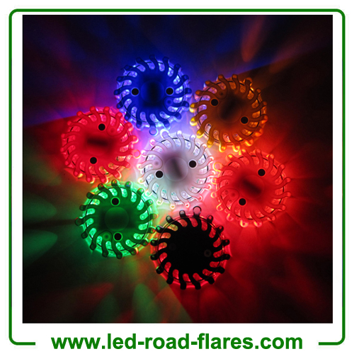 Led Road Flares Rechargeable Red Yellow White Blue Amber Orange Green Black