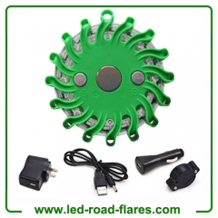 Green Rechargeable LED Road Flares|Safety Flares|Emergency Flares