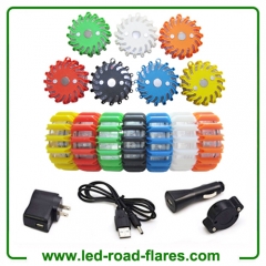 Amber Orange Red Yellow Blue White Black Led Road Flares