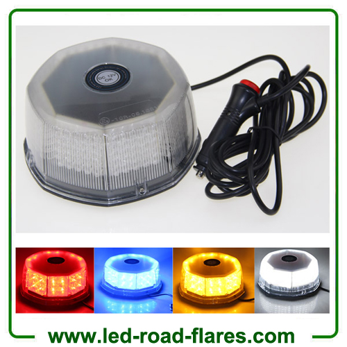 12V 240LED Car Truck Vehicle Beacon Light Magnetic Flash Beacon Light Led Emergency Warning Strobe Lights Red Amber White Blue