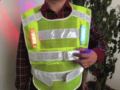Hi Vis Reflective Rechargeable Flashing LED Light Safety Vest Safety Jacket