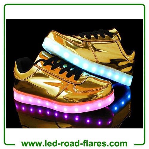 Unisex Led Shoes 2017 New Men LED Shoes Fashion Growing Luminous Light Shoes For Adult Pink Golden and Silver Casual Shoes