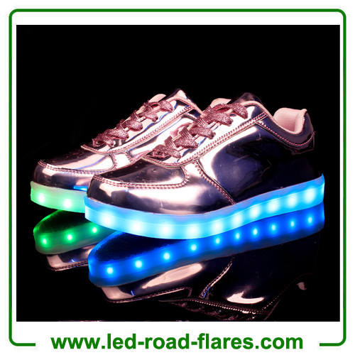 Unisex Led Shoes 2017 New Men LED Shoes Fashion Growing Luminous Light Shoes For Adult Pink Golden Silver Casual Shoes