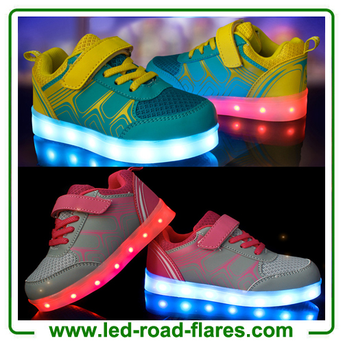 Factory Wholesales USB Charging Children Kids Led Shoes Sneakers Cool Casual Shoes For Boys Girls Led Light Kids Shoes Blue Gray Green