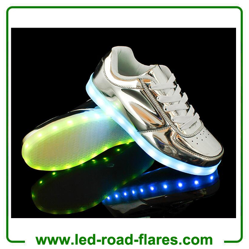 Unisex Led Shoes 2017 New Men LED Shoes Fashion Growing Luminous Light Shoes For Adult Pink Golden and Silver Casual Shoes