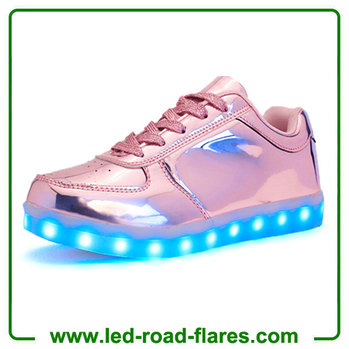 Unisex Led Shoes 2017 New Men LED Shoes Fashion Growing Luminous Light Shoes For Adult Pink Golden Silver Casual Shoes