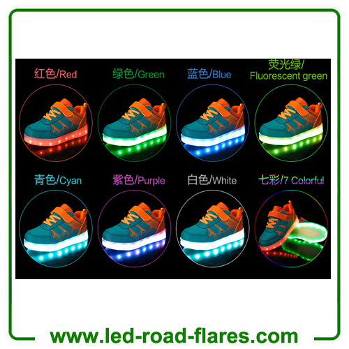 Factory Wholesales USB Charging Children Kids Led Shoes Sneakers Cool Casual Shoes For Boys Girls Led Light Kids Shoes Blue Gray Green