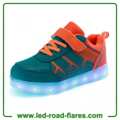 Factory Wholesales USB Charging Children Kids Led Shoes Sneakers Cool Casual Shoes For Boys Girls Led Light Kids Shoes Blue Gray Green