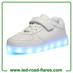 Black White Children Kids Led Light Up Shoes For Kids Led Light Up Sneakers