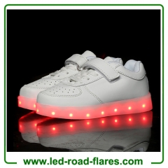 Black White Children Kids Led Light Up Shoes For Kids Led Light Up Sneakers