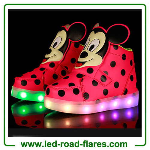 High Top Mickey Mouse Led Light Up Kids Shoes China Children Led Shoes Suppliers Manufacturer Factory