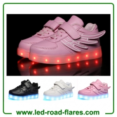 China Led Flashing Blinking Glowing Led Lights Up Shoes Kids With Angel Wings Suppliers Factory and Manufacturers