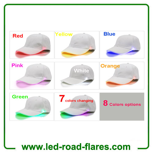 Top Led Light Up Hats Luminous Sports Caps Led Baseball Hats Light Up Caps With 8 Colors