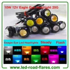 China Car Led Eagle Eye Headlights Car Parking Lights Eagle Eye Led Lights 23mm 12V 24V 10W Waterproof Manufacturer Supplier Factory