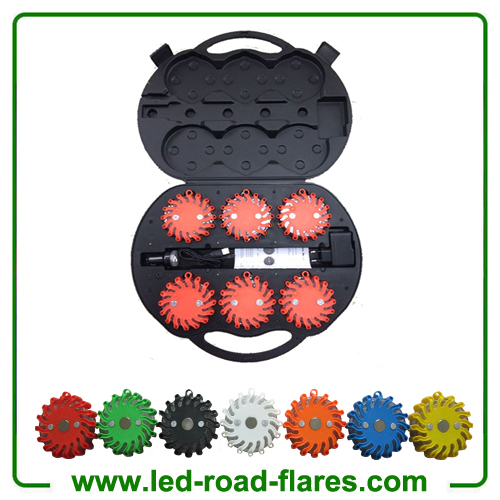 China Rechargeable Led Road Flares 6 Pack Red Manufacturer Factory Sypplier