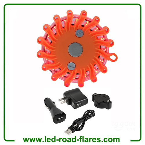 Red Led Road Flares Rechargeable