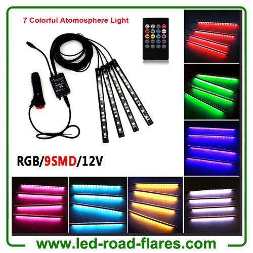 12V DC Car Auto Interior Atmosphere Lights Footwell Decoration Lamp Music Light Led Moods Lights Underdash Lighting