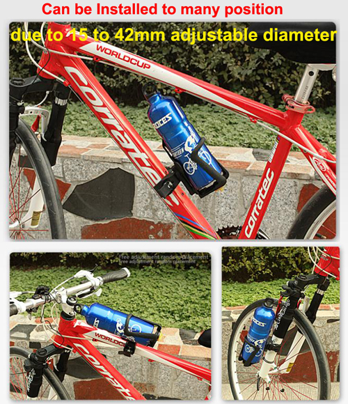 Outdoor Sports 360 Degree Rotatable Universal Plastic Bicycle Kettle Frame Bike Water Bottle Cycling Holder Rack Cages