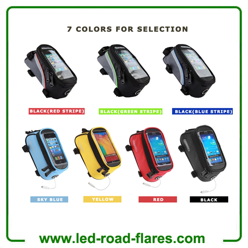 Waterproof Touchscreen Phone Mountain Bike Tube Bags Bicycle Frame Bike Bag