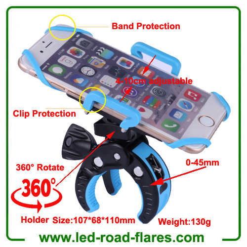 360 Degree Rotating Mount Bike Bicycle Adjustable Smartphone Holder Mobile Cell Phone Holder Cage Rack