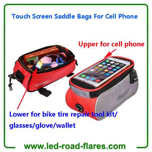 Mountain Road Bicycle Bike Bags Touch Screen Cycling Top Front Tube Frame Saddle Bags For Cell Phone