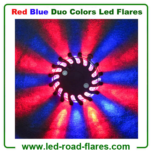 Red Blue Led Road Flares Rechargeable
