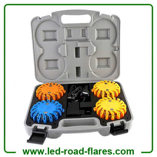 4-Packs Rechargeable Led Road Flares Led Warning Lights