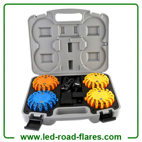 4-Packs Rechargeable Led Road Flares Safety Flares Led Warning Lights