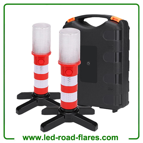 Led Car Emergency Road Flares Led Roadside Flares Safety Beacon Hazard Warning Strobe Light 