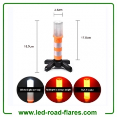 Led Car Emergency Road Flares Led Roadside Flares Safety Beacon Hazard Warning Strobe Light