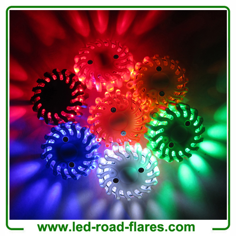 led road flares led safety flares emergency disc