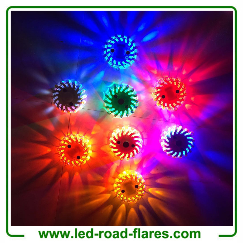 6 Pack Red Led Safety Flares Rechargeable Led Road Flares Kits