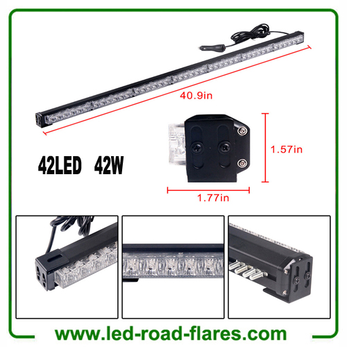 42W 42 LED Light Bar Emergency Warning Flash Strobe Lights
