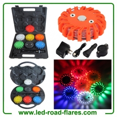 6 Pack Red Led Safety Flares Rechargeable Led Road Flares Kits