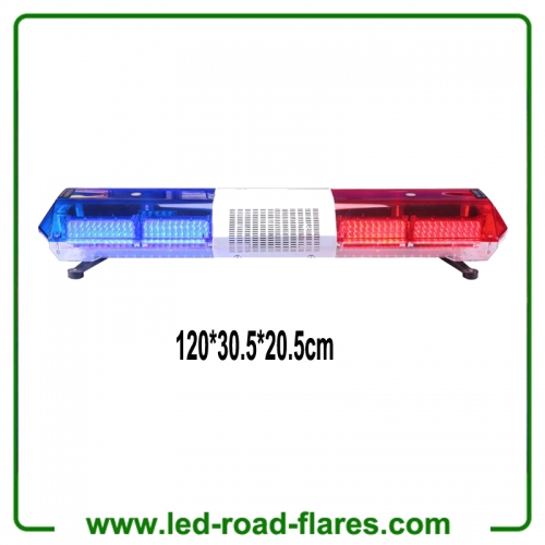 Red White Led Strobe Emergency Flashing Warning Light Bar 120cm 47 Inch Police Emergency Strobe Light Bar