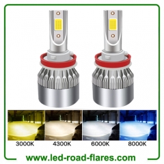 Led Car Headlights Auto Headlamps Bulbs H7 H4 H8 H1 H3 H11 HB3 9005 HB4 9006 9007 Auto Head Lamps Fog Lights 3000K 6000K 8000K