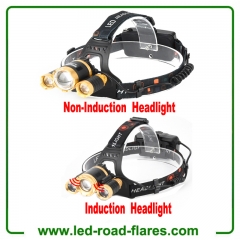 Long Range Zoomable Rechargeable Headlamp Led Headlight Flashlight Head Flashlight Tactical Headlamp Hard Hat Light Waterproof Led Head Lamp