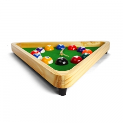 decorative wooden pool table clock